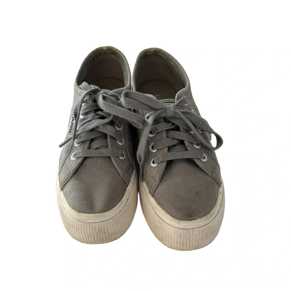 Superga 2740 Platform Sneakers, Grey, size 6